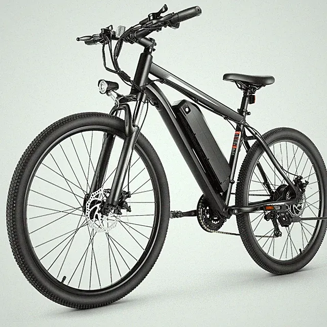 26'' 21-Speed 350W 50lbs Lightweight Geometry Frame Bike City Moutain Bike White