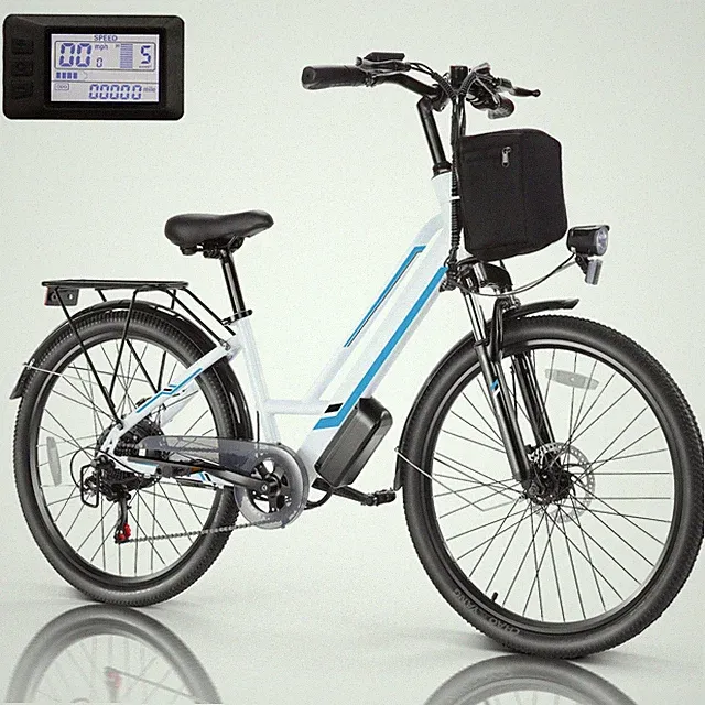 Electric Bike 26''✅Low-Step Thru Cruiser Bicycle 500W 48V Mountain eBike 50miles