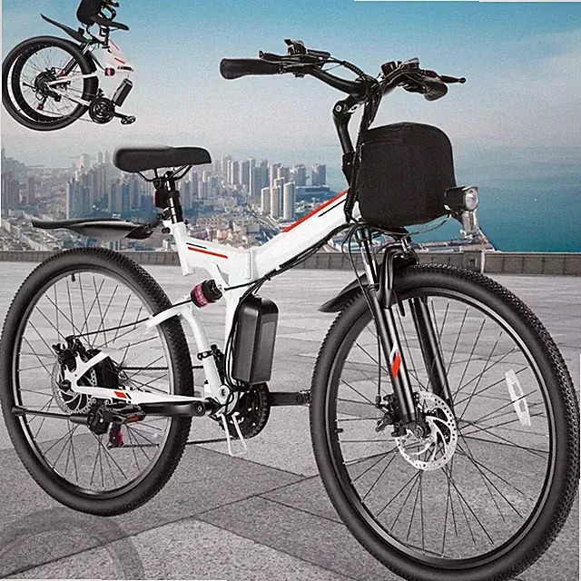 500W Electric Bike 26'' Fat Tire/City Bicycle with Cruiser Control 330lb Capacit