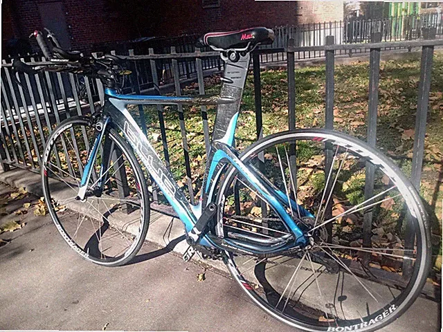 Blue Triad SP, SRAM Rival, Carbon Fiber Triathlon Bike