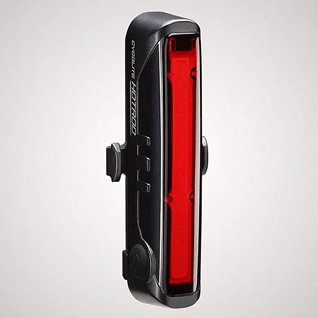 CYGOLITE Hotrod– 50 Lumen Bike Tail Light – 6 Night & Compact, Black , Red