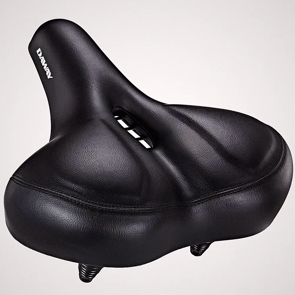 DAWAY C50 Extra Wide Bike Seat - Oversized Comfort Foam Bicycle Saddle for Me...
