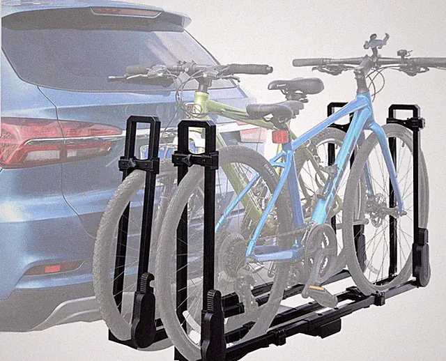 Folding 2-Bike Hitch Mount Rack for Cars & SUVs - Easy Bike Carrier