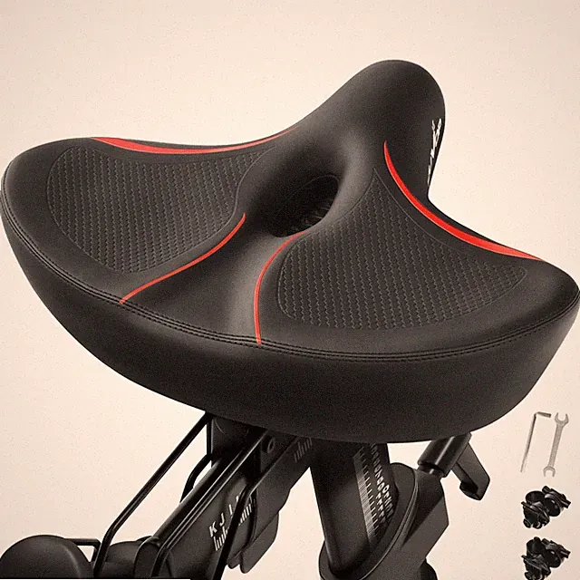 Oversized Bike Seat, Comfort Bicycle Seat Replacement for Men & Women, Extra...