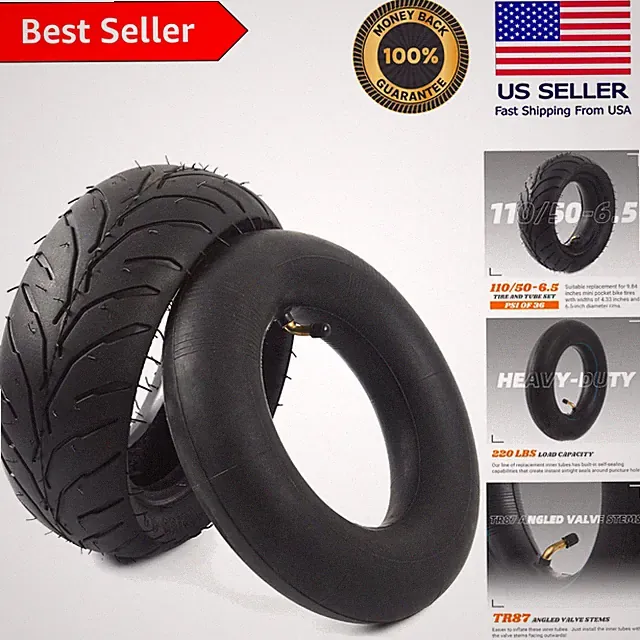 Universal 110/50-6.5 Tire & Tube Set for Mini Pocket Bikes - Worry-Free Ride